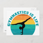 Gymnastiek is het Blauwgroen leven van de mooie Su Briefkaart (Voorkant / Achterkant)