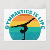 Gymnastiek is het Blauwgroen leven van de mooie Su Briefkaart (Voorkant)