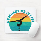 Gymnastiek is het Blauwgroen leven van de mooie Su Muismat (Met muis)