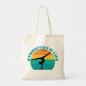 Gymnastiek is het Blauwgroen leven van de mooie Su Tote Bag (Voorkant)