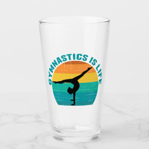 Gymnastiek is Life Cool Sunset Gymnast Glas