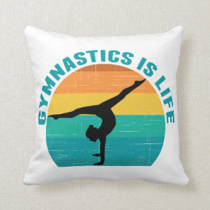 Gymnastiek is Life Cool Sunset Gymnast Kussen