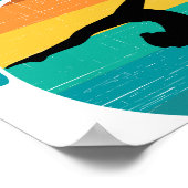 Gymnastiek is Life Cool Sunset Gymnast Poster (Hoek)