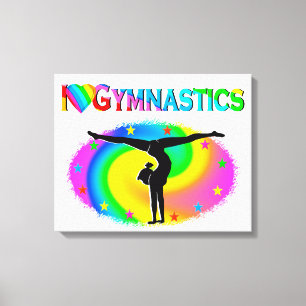 GYMNASTIEK IS MIJN LEVEN CANVAS AFDRUK