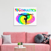 GYMNASTIEK IS MIJN LEVEN CANVAS AFDRUK (Insitu (Woonkamer))