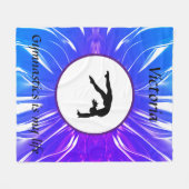 Gymnastiek is mijn leven - Custom Gymnast Tumble Fleece Deken (Voorkant (Horizontaal))