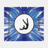 Gymnastiek is mijn leven - Custom Gymnast Tumble Fleece Deken (Voorkant (Horizontaal))