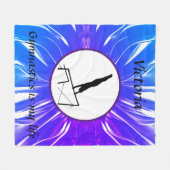 Gymnastiek is mijn leven - Custom Gymnast Uneven B Fleece Deken (Voorkant (Horizontaal))