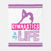 Gymnastiek is mijn leven fleece deken (Voorkant)