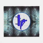Gymnastiek is mijn leven - Mannen Gymnastiek Fleece Deken (Voorkant (Horizontaal))
