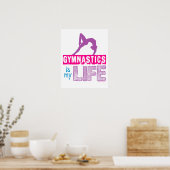 Gymnastiek is mijn leven poster (Keuken)
