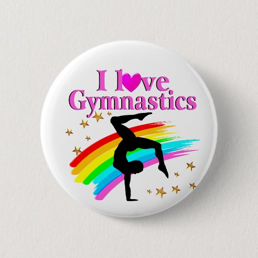 GYMNASTIEK IS MIJN LEVEN RONDE BUTTON 5,7 CM (Voorkant)