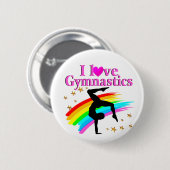 GYMNASTIEK IS MIJN LEVEN RONDE BUTTON 5,7 CM (Voorkant /achterkant)