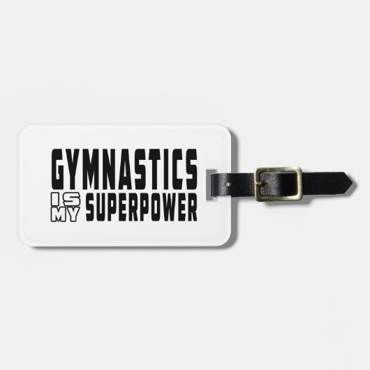 Gymnastiek is mijn Superpower Bagagelabel (Voorkant horizontaal)
