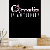 Gymnastiek is mijn therapie poster (Keuken)