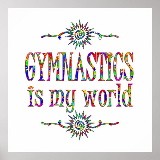 Gymnastiek is Mijn wereld Poster (Voorkant)