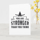 Gymnastiek je bent een sterdere bars gymnast kaart (Gele Bloem)