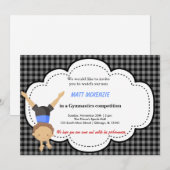 Gymnastiek Jongen competitie Kaart (Voorkant / Achterkant)