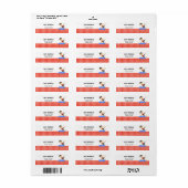 Gymnastiek jongen retouradres etiket (Full Sheet)