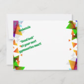 Gymnastiek Kaart voor meisjes die van Gymnastiek h (Achterkant)