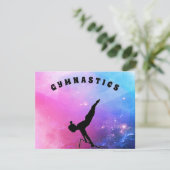 Gymnastiek Kaart voor meisjes die van Gymnastiek h (Staand voorkant)