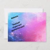 Gymnastiek Kaart voor meisjes die van Gymnastiek h (Achterkant)