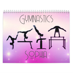 Gymnastiek Kalender Roze Paarse Ombre