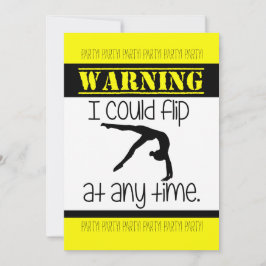 Gymnastiek kan ik altijd uitnodigen kaart