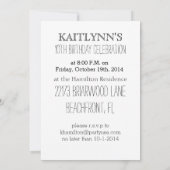 Gymnastiek kan ik altijd uitnodigen kaart (Achterkant)