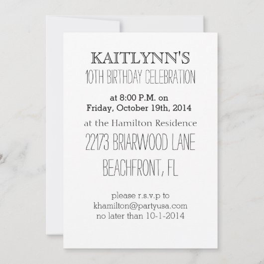 Gymnastiek kan ik altijd uitnodigen kaart (Achterkant)