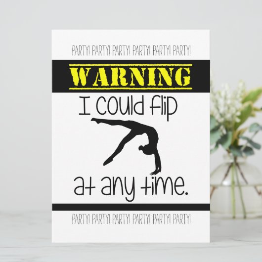 Gymnastiek kan ik op elke uitnodiging omdraaien (Staand voorkant)