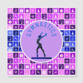 Gymnastiek Kerst thema Magnetische Kaart (Voorkant)