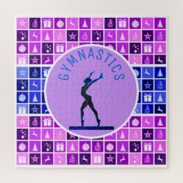 Gymnastiek Kerst thema puzzel