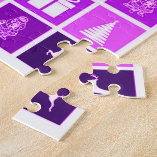 Gymnastiek Kerst thema puzzel Legpuzzel (Zijkant)