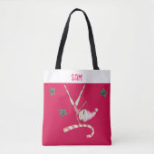 Gymnastiek Kerstkousen | Gymnast Meisje Roze Tote Bag (Voorkant)