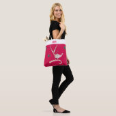 Gymnastiek Kerstkousen | Gymnast Meisje Roze Tote Bag (Op model)