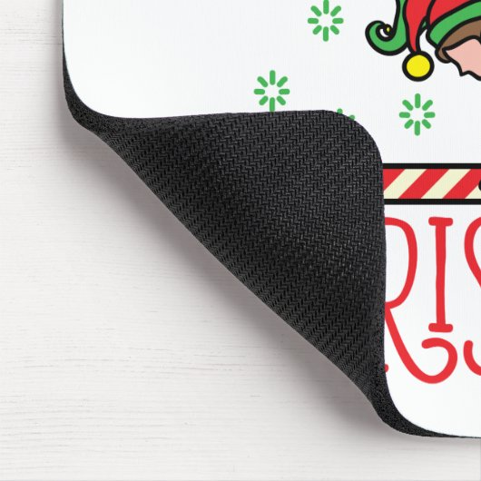 Gymnastiek kerstmis Elf op Beam Muismat (Hoek)