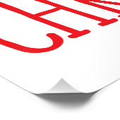 Gymnastiek kerstmis Elf op Beam Perfect Poster (Hoek)