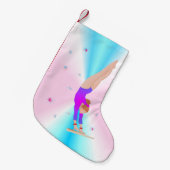 Gymnastiek - kerststop voor meisjes kleine kerstsok (Voorkant (Hangend))