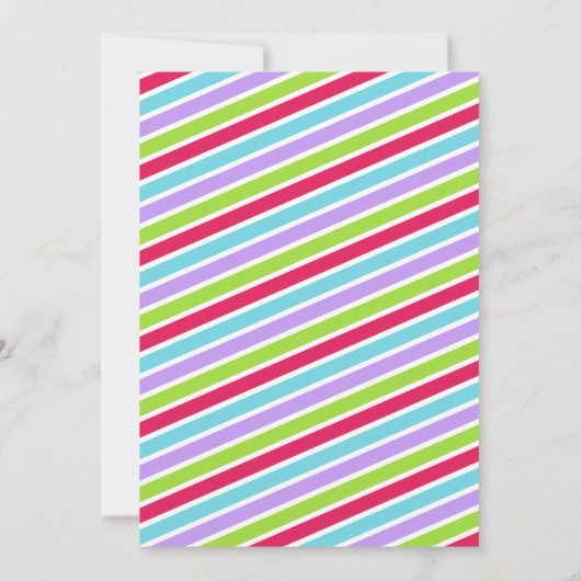 Gymnastiek Kinder meisje verjaardagsfeestje thema Kaart (Achterkant)