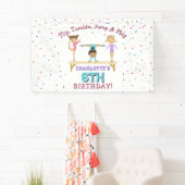 Gymnastiek Kinder meisje verjaardagsfeestje thema Spandoek (Insitu)