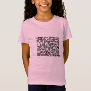 Gymnastiek Kinder Word Block T-shirt