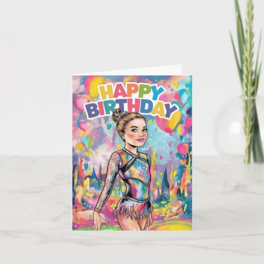 Gymnastiek kleurrijke geschilderde gepersonaliseer (Voorkant)