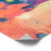 Gymnastiek kleurrijke geschilderde gepersonaliseer poster (Hoek)