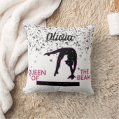 Gymnastiek Koningin Beam Silver Stars Kussen (Deken)