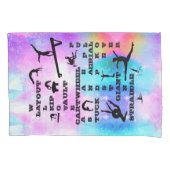 Gymnastiek Kruiswoordraadsels Hologram Kussensloop (Voorkant)