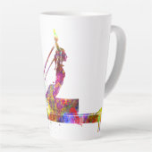 gymnastiek latte mok (Rechterhoek)