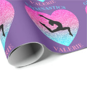 Gymnastiek Leap Paars Cadeaupapier (Rol Hoek)