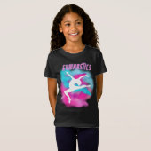 Gymnastiek Leap Pink and Blue Color Bomb T-Shirt (Voorkant volledig)