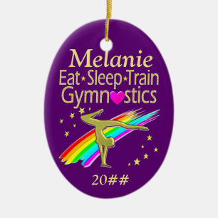GYMNASTIEK LEVEN GEPERSONALISEERD ORNAMENT